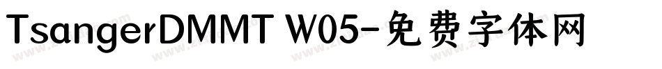 TsangerDMMT W05字体转换
